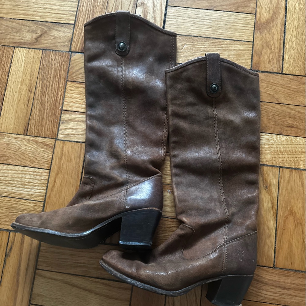 Size 6.5 - Tall Frye brown boot